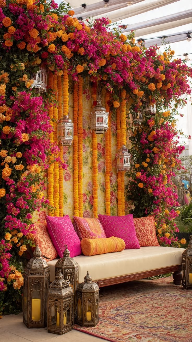 Mehendi celebration decor by Decor by Sudhanshu