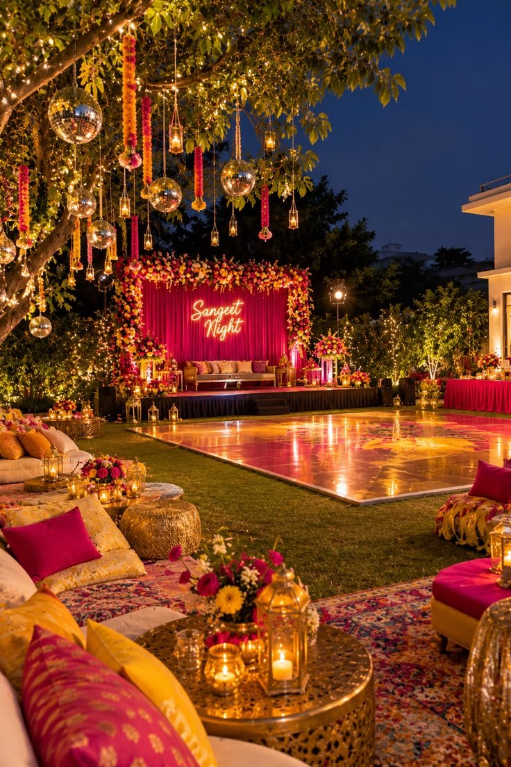 Sangeet celebration decor by Decor by Sudhanshu